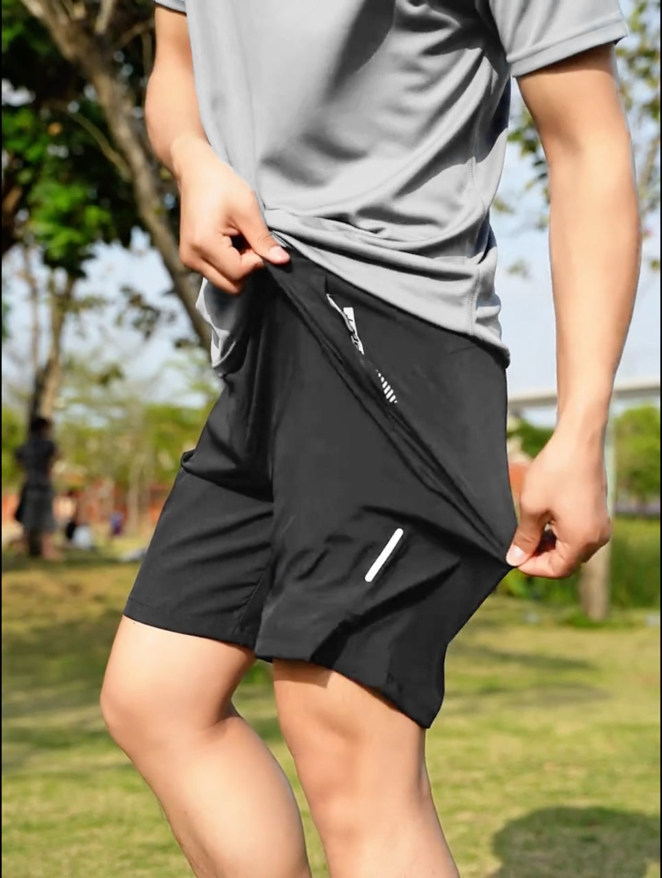 Padel Tennis SpandexDry Shorts - Charcoal