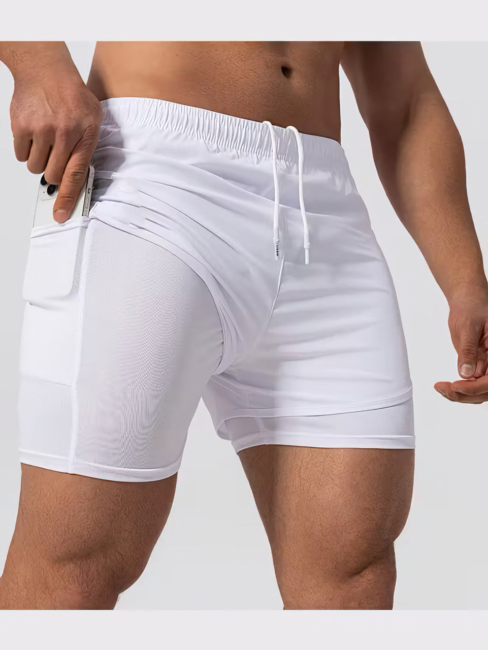 Power Spandexdry Shorts - White