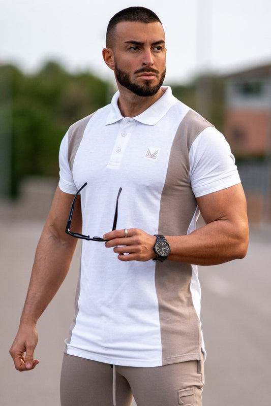 Azure Cotton Polo - Rich Cream