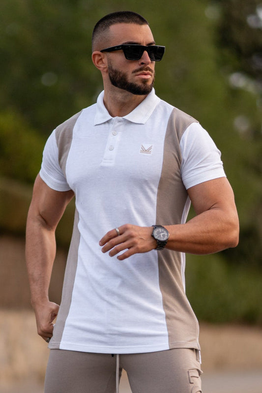 Azure Cotton Polo - Rich Cream