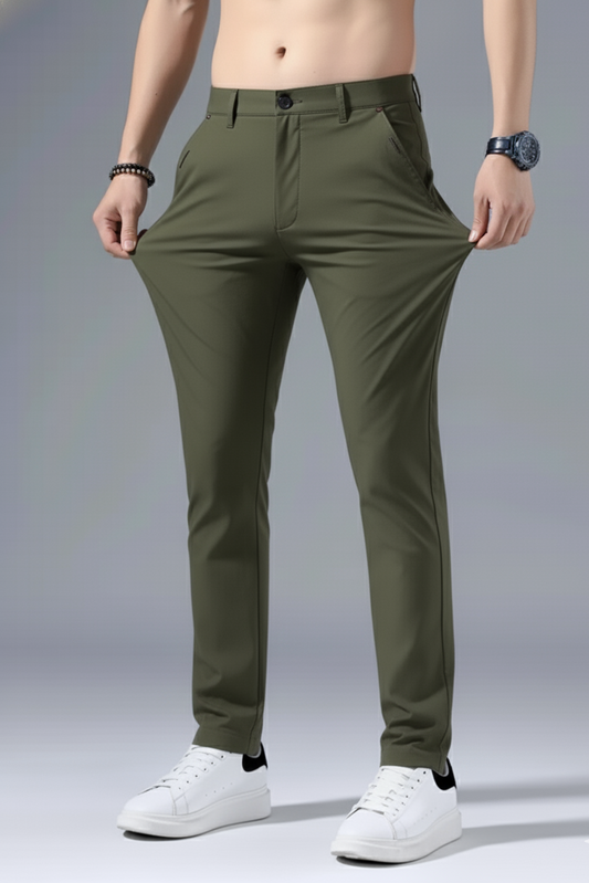 Hook  EasyFlex Spandexdry Pant with Button - Olive