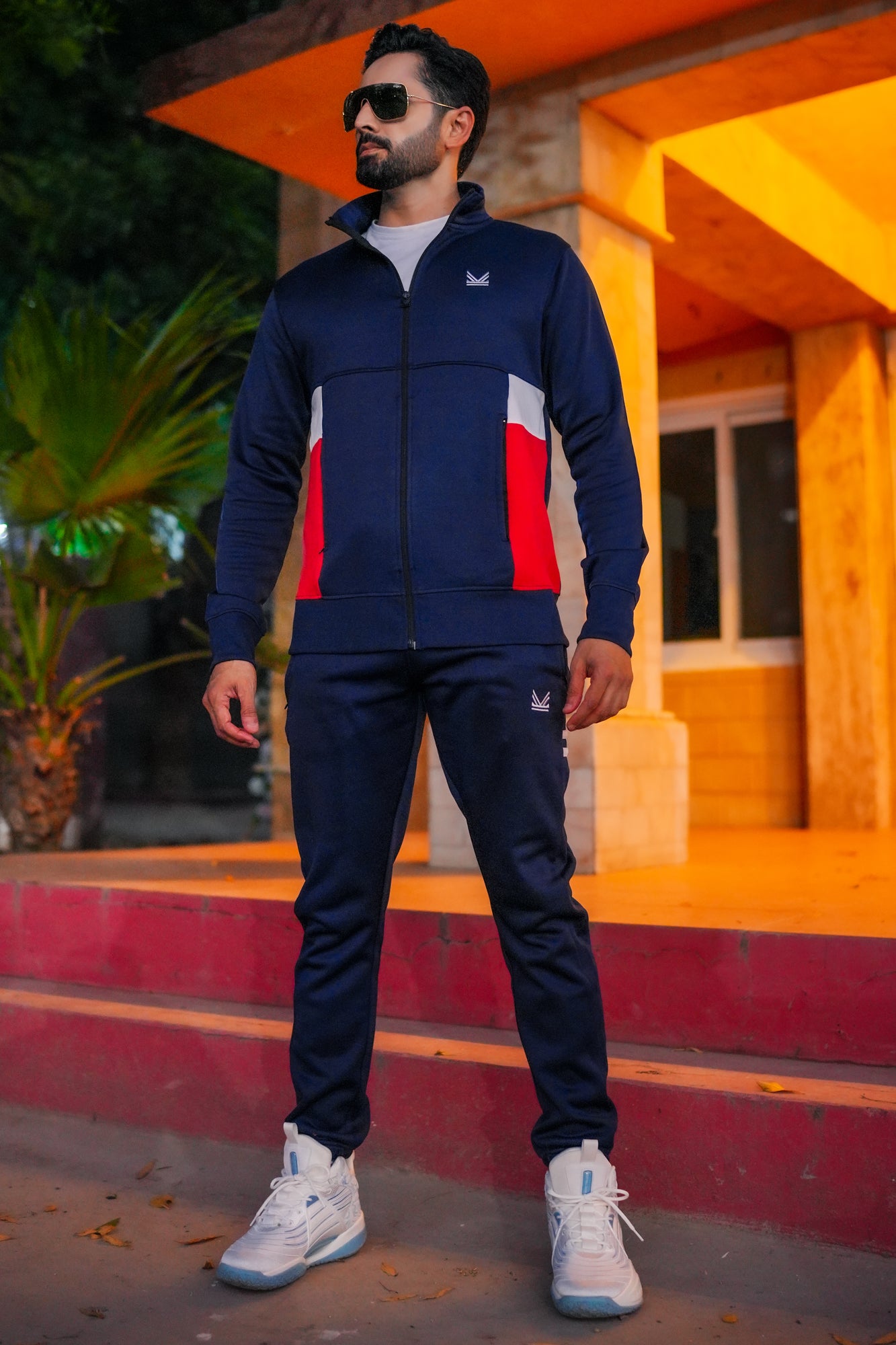 American Cotton Tracksuit - Black