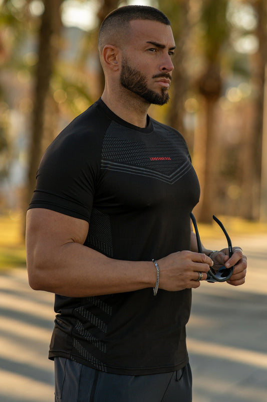 SUPERHERO SpandexDry Tee - Black
