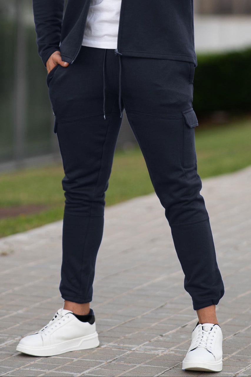 Venom Cargo Cotton Trouser - navy