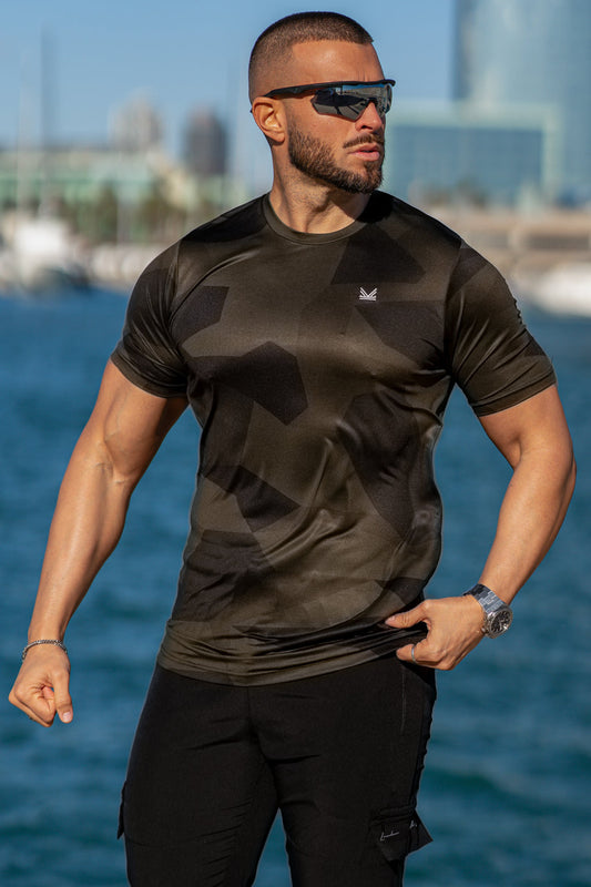 Assault Camo SpandexDry Tee - Olive