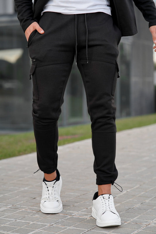 Venom Cargo  Cotton  Trouser - Black