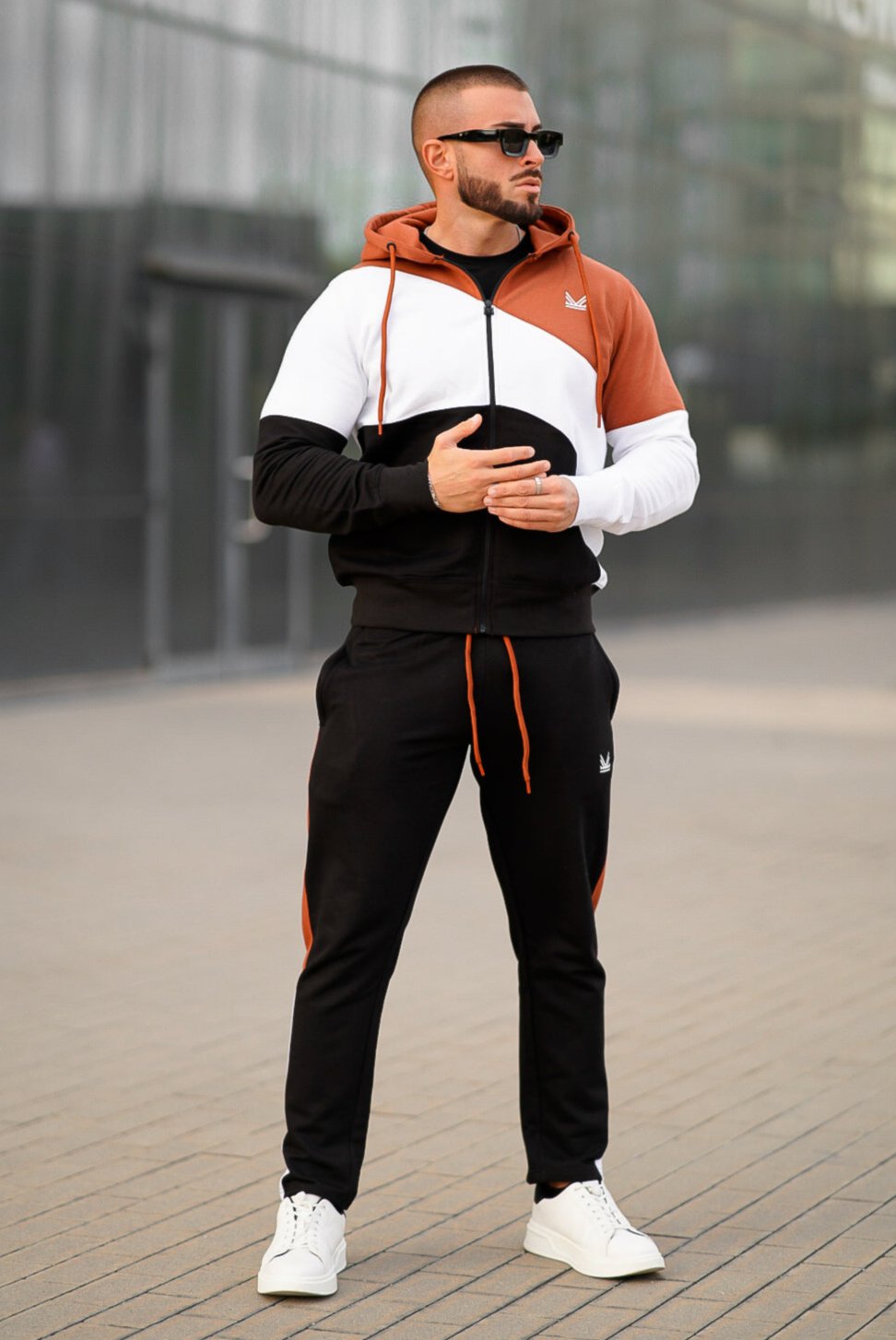 Brooklyn Cotton Tracksuit - Peach