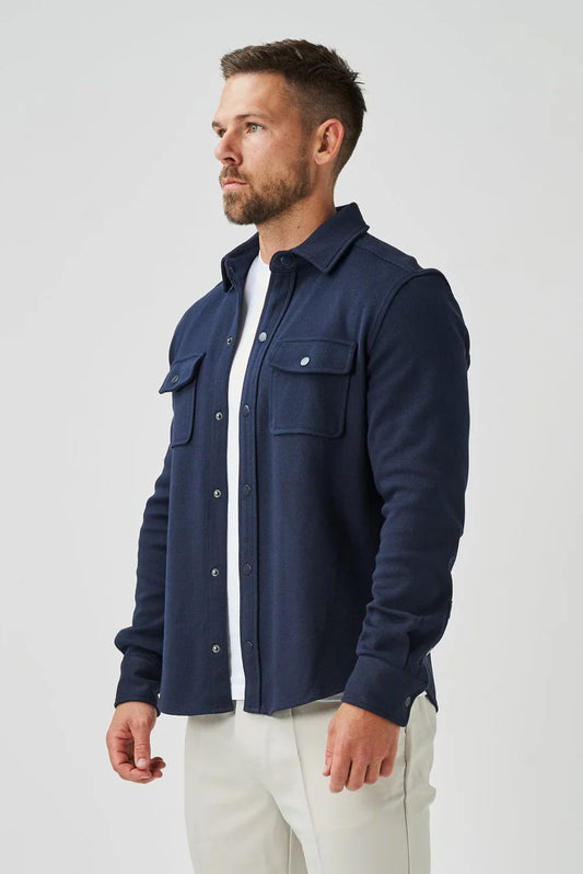 Fleece Overshirt - Navy