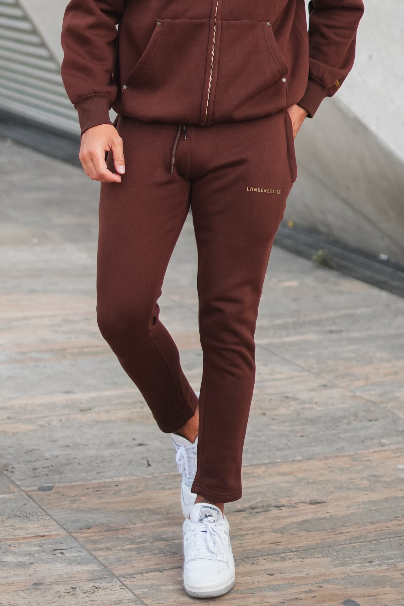 Rivet   Cotton Trouser - Chocolate