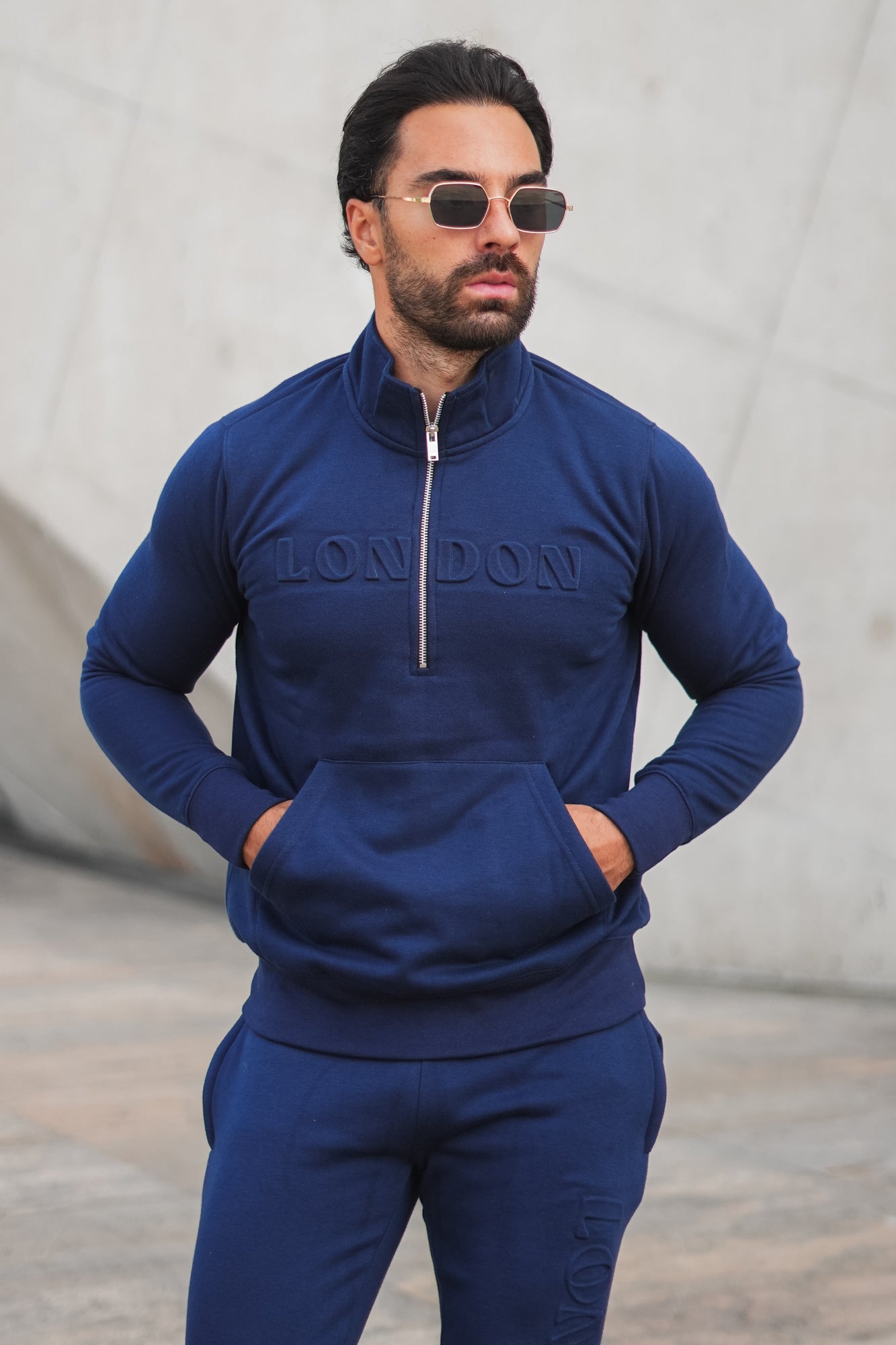 v1 DeBoss Cotton Jacket - Navy