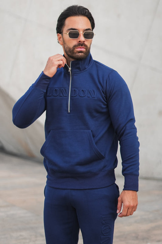 v1 DeBoss Cotton Jacket - Navy