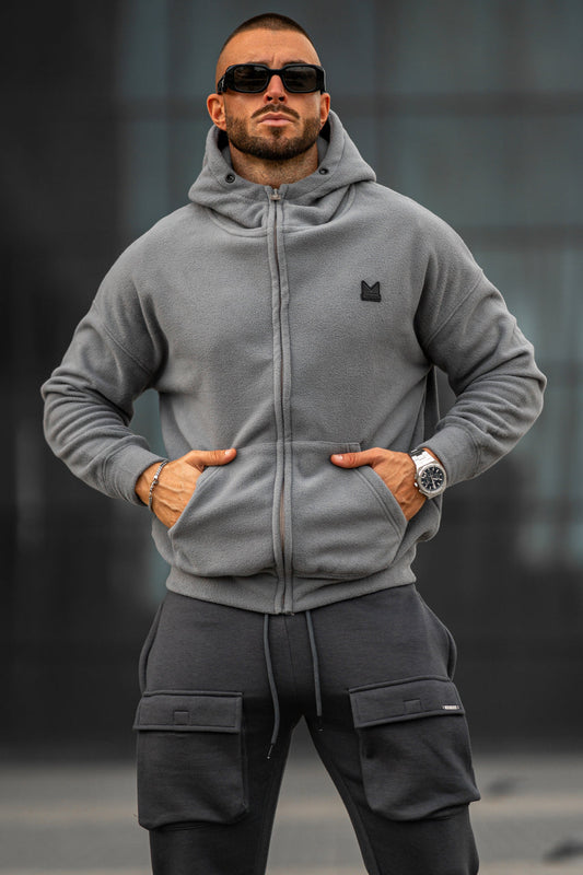 47 Lethal Dropshoulder Imported Cotton Hoodie - Silver