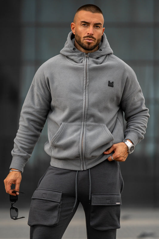 Lethal Dropshoulder Cotton Hoodie - Silver