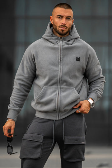 47 Lethal Dropshoulder Imported Cotton Hoodie - Silver