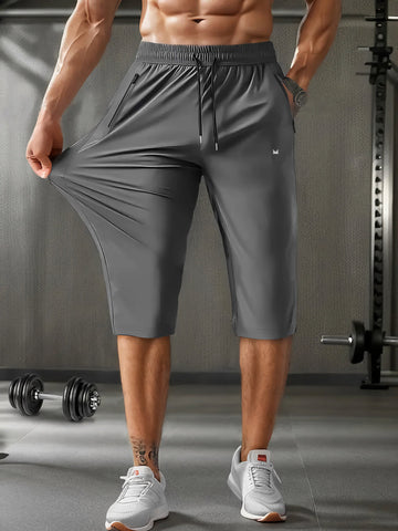 Ice Sports SpandexDry 3/4 Quarter Shorts - Grey