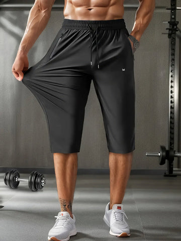 Ice Sports SpandexDry 3/4 Quarter Shorts - Black