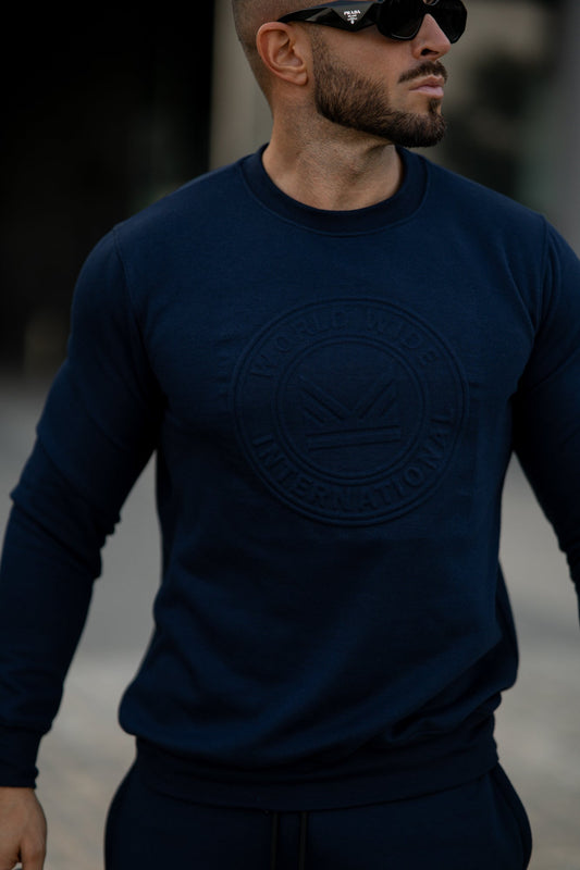 DeBoss Cotton Sweatshirt - Navy